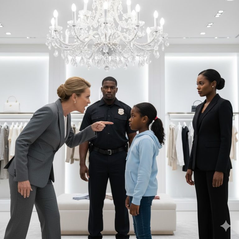 Le gérant d’un magasin de mode tente d’intimider une fille noire – mais sa mère se présente, ce qui fait regretter le directeur…