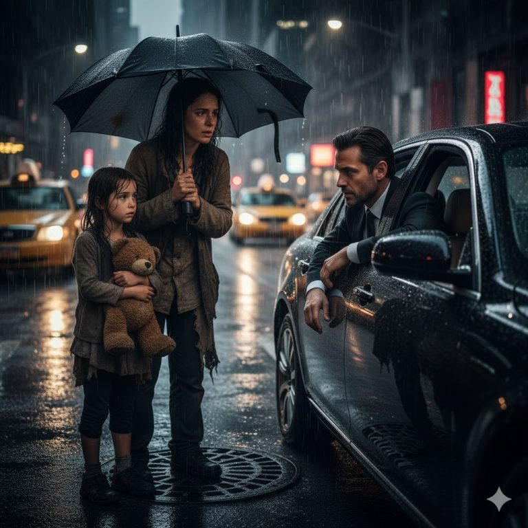 Un millionnaire, en route pour l’aéroport, aperçoit un homme sans abri avec un enfant sous la pluie et lui confie les clés de sa maison. Mais à son retour, la découverte qu’il fait le bouleverse…