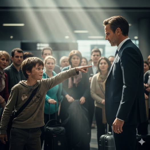 « Ne montez pas dans l’avion ! Il va exploser ! » – cria un enfant sans-abri à un homme d’affaires riche, et la vérité laissa tout le monde sans voix…