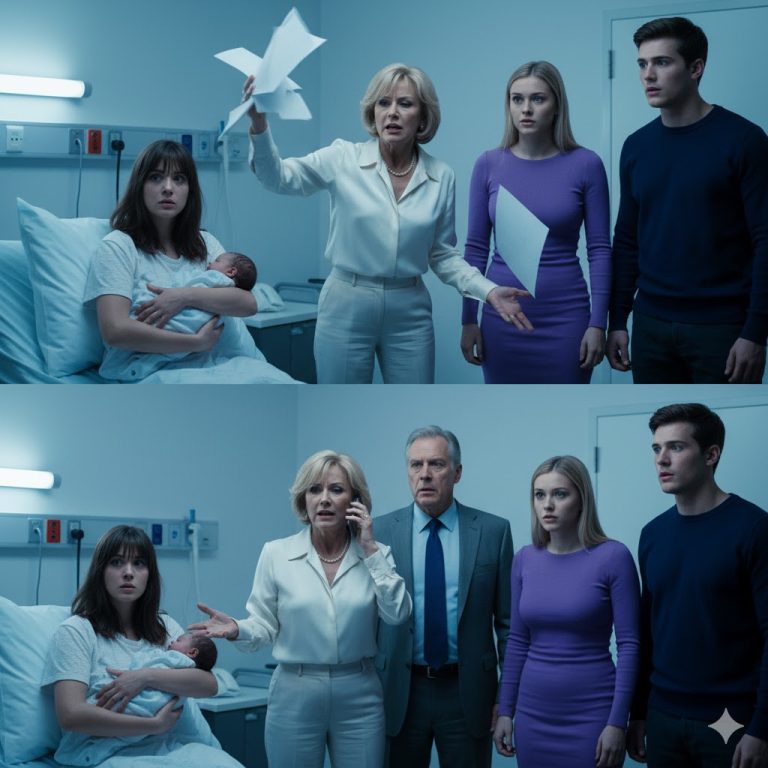 Elle vient d’accoucher — ses beaux-parents lui tendent les papiers du divorce, sans savoir qu’elle est une milliardaire en secret !