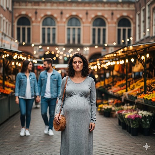 Prête à accoucher, une femme sort seule faire les courses pour leur futur bébé — quand, soudainement, elle aperçoit son mari au marché… avec sa maîtresse. Un seul message de sa part suffit à faire trembler cet homme jusqu’au plus profond de lui-même.