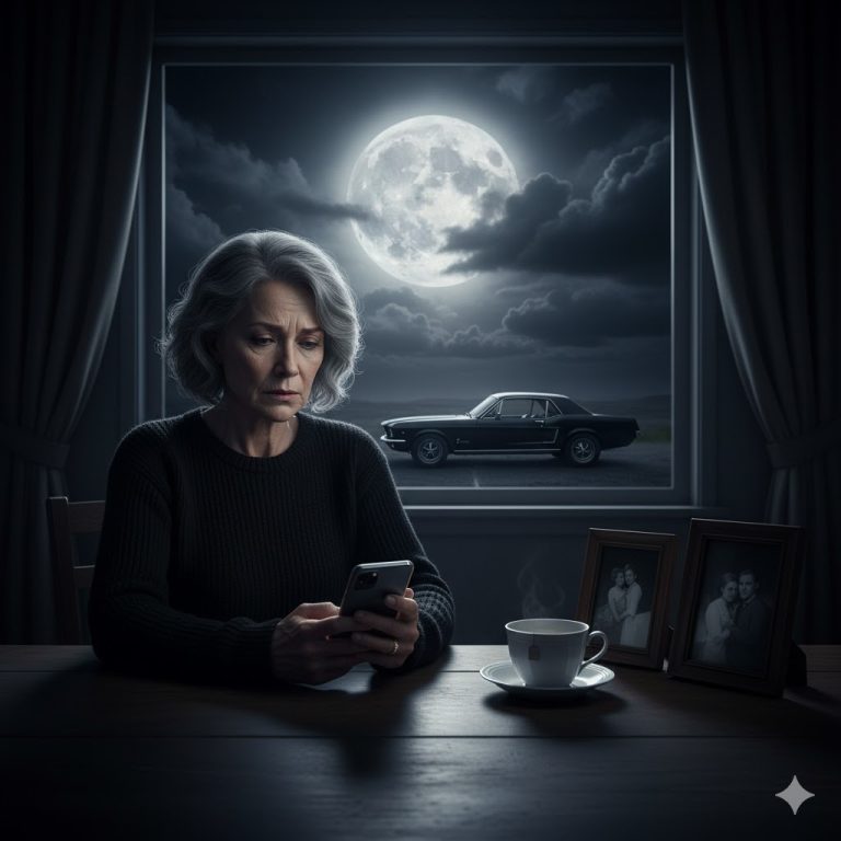 En el funeral de mi esposo, recibí un mensaje de texto de un número desconocido: ‘Sigo vivo. No confíes en los niños.’ Pensé que era una broma cruel.