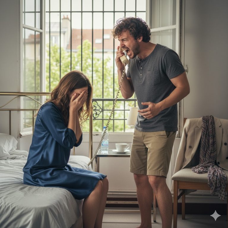 À minuit, le gendre appela son beau-père, lui demandant de venir chercher sa fille pour lui donner une nouvelle éducation. Quinze minutes plus tard, le beau-père arriva… et apporta quelque chose qui laissa le gendre complètement paralysé.