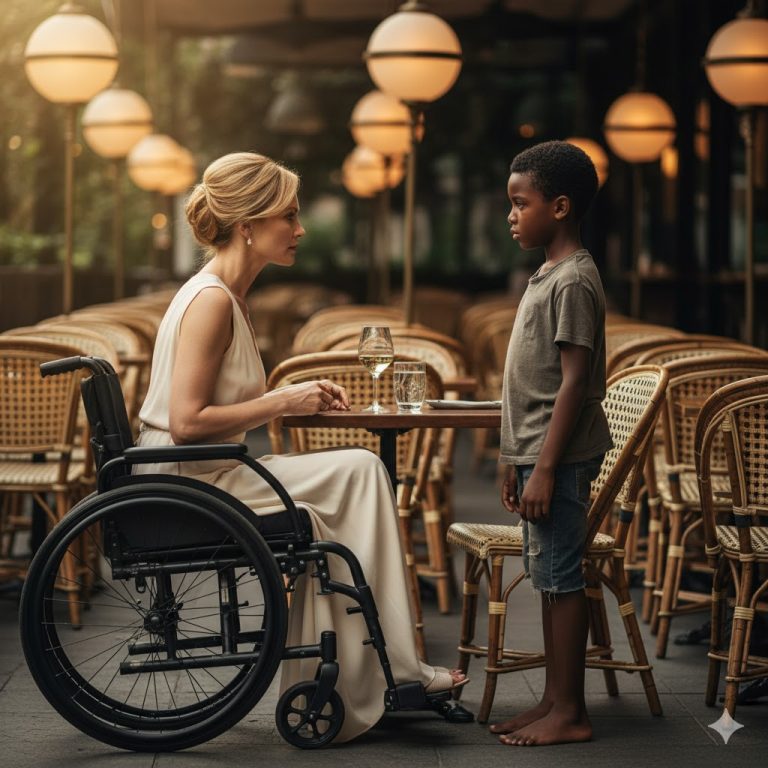 « Le pauvre garçon noir demanda au millionnaire paralysé : — Puis-je vous guérir en échange de ce reste de nourriture ? » Elle sourit — et alors, tout changea…