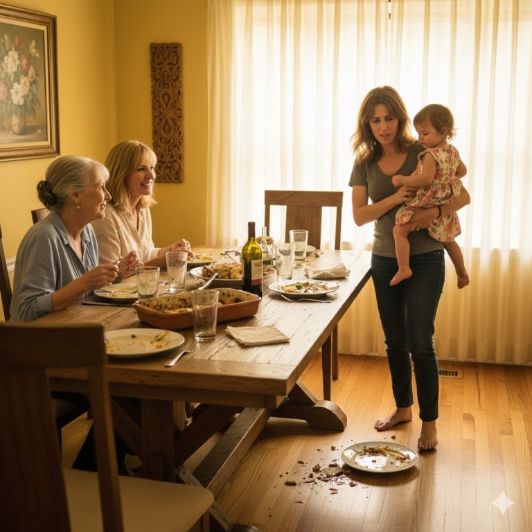 Ma sœur a jeté une assiette sur ma fille de trois ans — puis ma mère a dit quelque chose qui m’a poussée à révéler le secret de famille qu’ils cachaient depuis des années…
