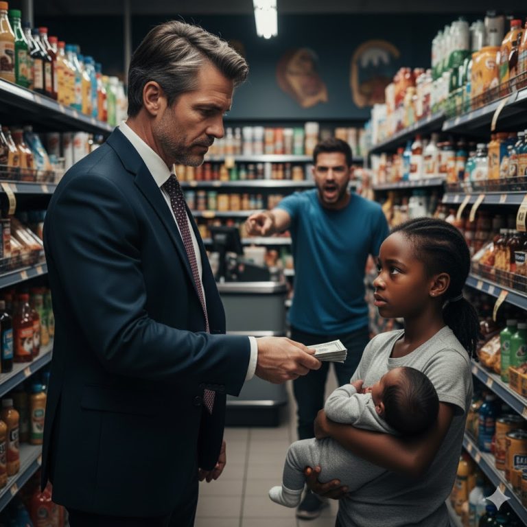 « Je promets de payer quand je serai grande » – Une petite fille demande du lait à un millionnaire, et sa réponse choque tout le monde.