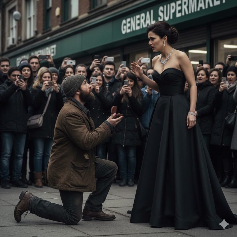 “Por favor, cásate conmigo”, le ruega una madre soltera multimillonaria a un hombre sin hogar, lo que él pidió a cambio sorprendió.