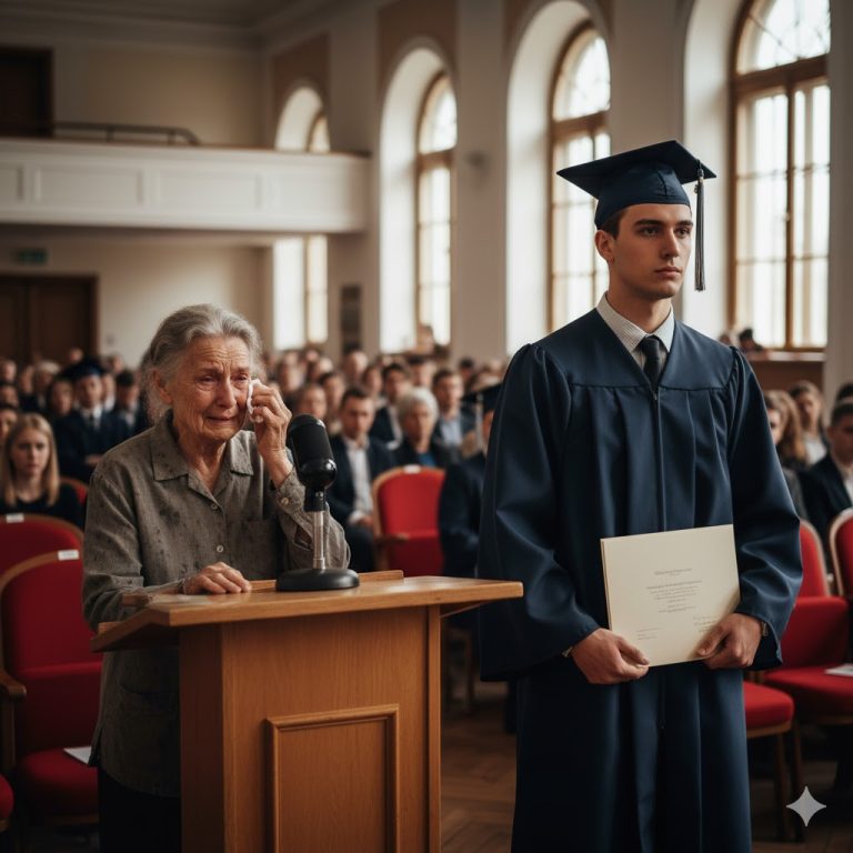“Se burlaron de mí porque soy hijo de una basurera — pero en la graduación, solo dije una frase… y todos guardaron silencio y lloraron.”