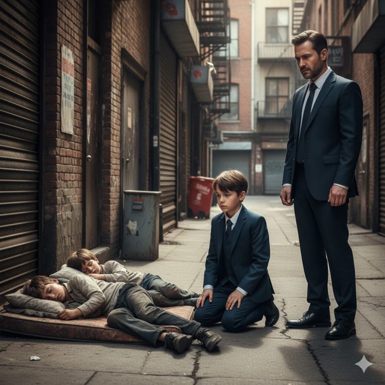 « Papa, ces enfants dans les poubelles me ressemblent ! » — Un garçon surprend un milliardaire…
