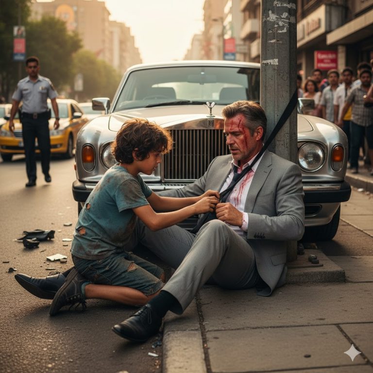 Un garçon orphelin risque sa vie pour sauver un milliardaire — sans se douter que l’homme qu’il a secouru est, en réalité, son père disparu depuis des années.