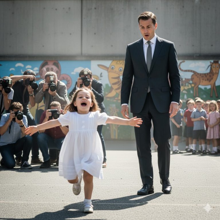 « Un millionnaire visite un orphelinat, et une petite fille le salue avec un mot qui fige tout le monde : “Papa !” »