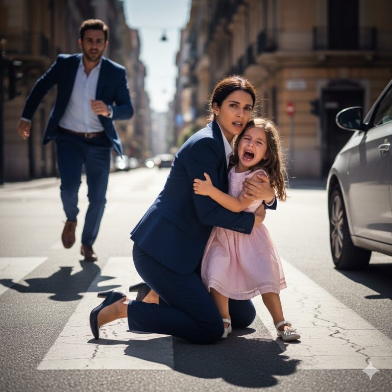 Quand Marina vit la fillette courir en direction des voitures, elle n’hésita pas une seule seconde à tout risquer pour la sauver.