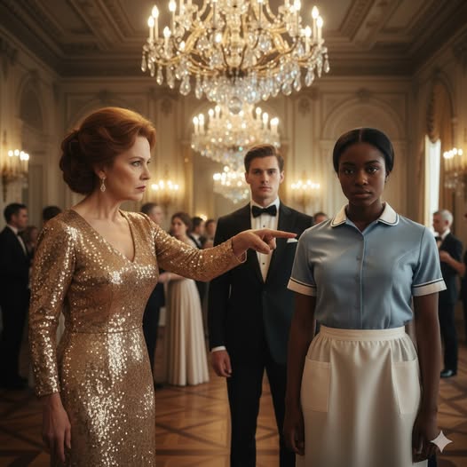 “SI BAILAS ESTE VALS, TE CASAS CON MI HIJO…” El millonario se burló, pero la criada negra era campeona de baile.