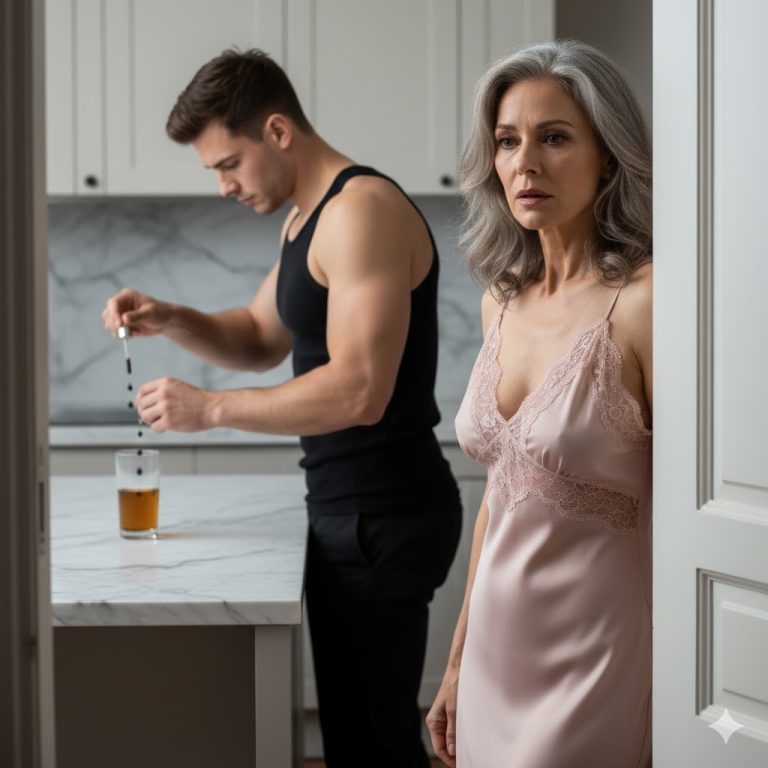 « J’ai presque soixante ans et je suis mariée à un homme de trente ans mon cadet. Depuis six ans, il m’appelle “petite femme” et m’apporte de l’eau chaque soir — jusqu’à la nuit où je l’ai suivi dans la cuisine et découvert un plan que je n’étais jamais censée voir. »