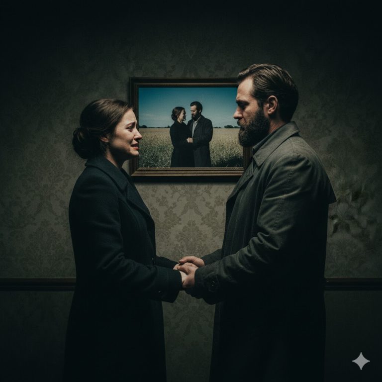 La foto colgada en la pared