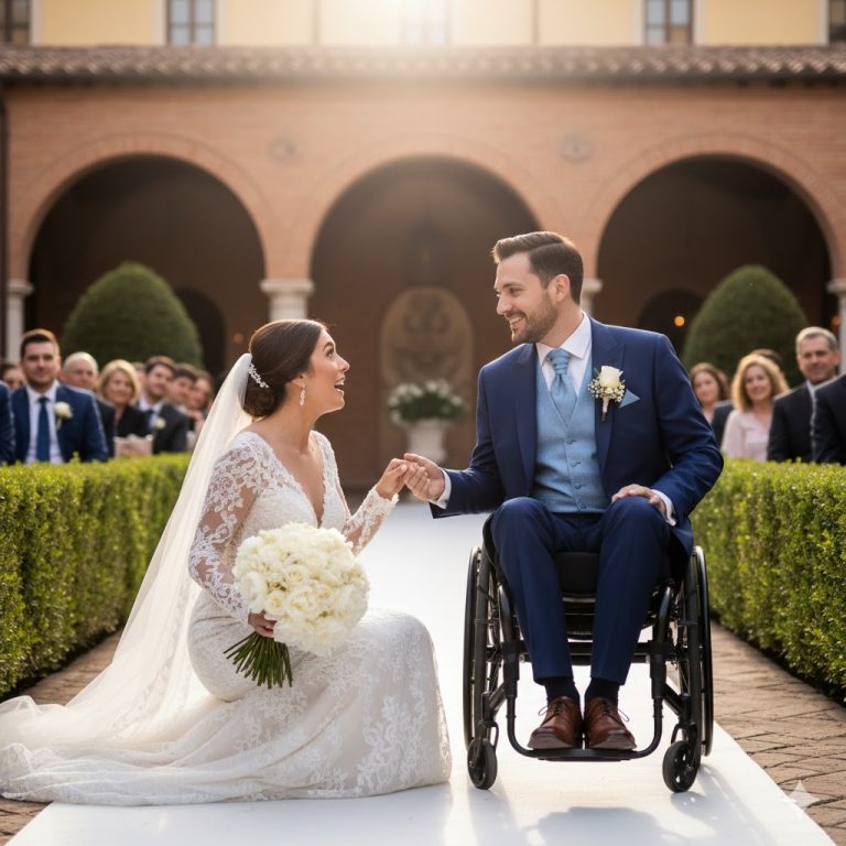 Ella se casó con un hombre con discapacidad, pero una gran sorpresa la esperaba en la boda.