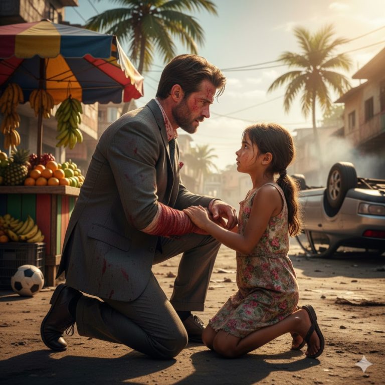 “La chica pobre que salvó a un multimillonario de un accidente — sin imaginar que él era su verdadero padre.”