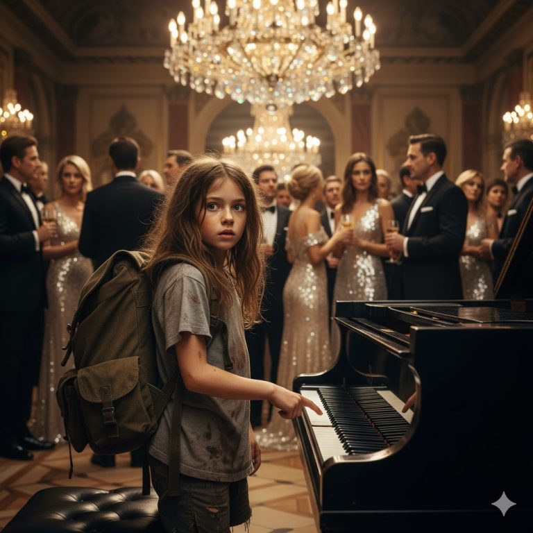 «¿Puedo tocar a cambio de un plato de comida?» El día en que una niña de 12 años, hambrienta, se sentó al piano…a y dejó en silencio a toda una sala llena de millonarios….