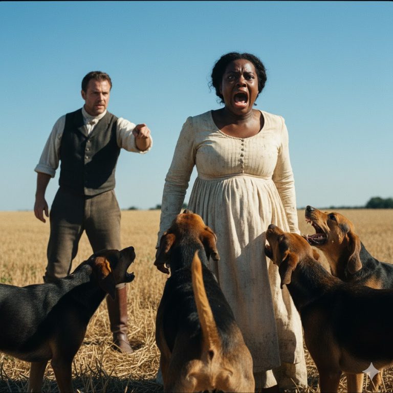 El barón entregó al esclavo a los perros