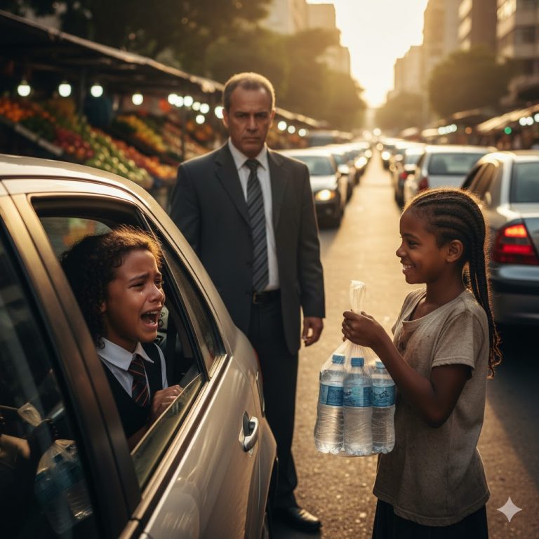 La Hija del Millonario Era Muda… Hasta que una Niña Le Dio Agua y lo Imposible Sucedió