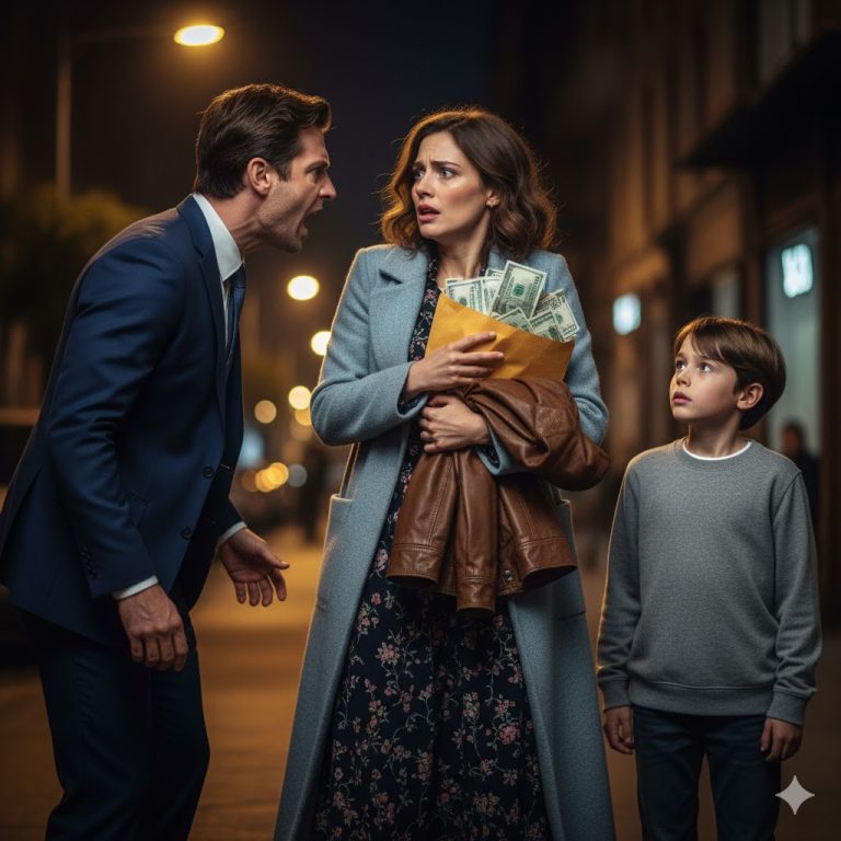 Un niño vio a un hombre adinerado tirar su costosa chaqueta a.