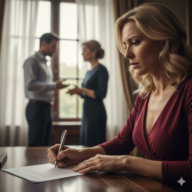 Mi esposo le dijo a mi suegra: “Esa mujer gorda me da asco. Solo me interesa su dinero