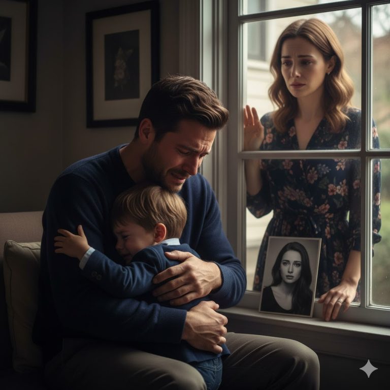 Mi esposa murió hace dos años. Ayer, en la escuela, mi hijo dijo que vio a su madre. Le dijo que no fuera más con ella. Al día siguiente, fui a recogerlo temprano… y lo que vi me dejó el mundo al revés..