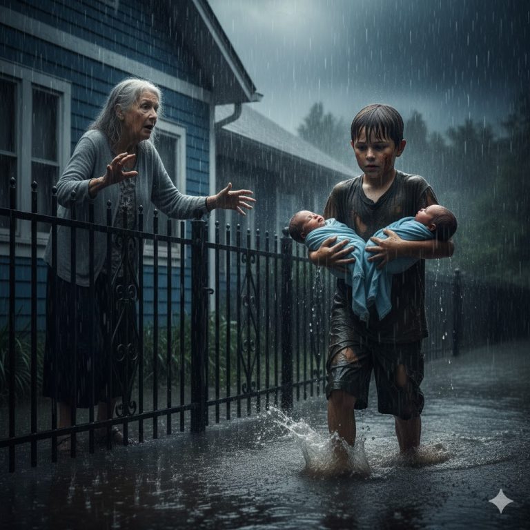 Llovía a cántaros cuando un niño pobre llamó a su portón… Pero la verdad que traía cambió su vida para siempre…