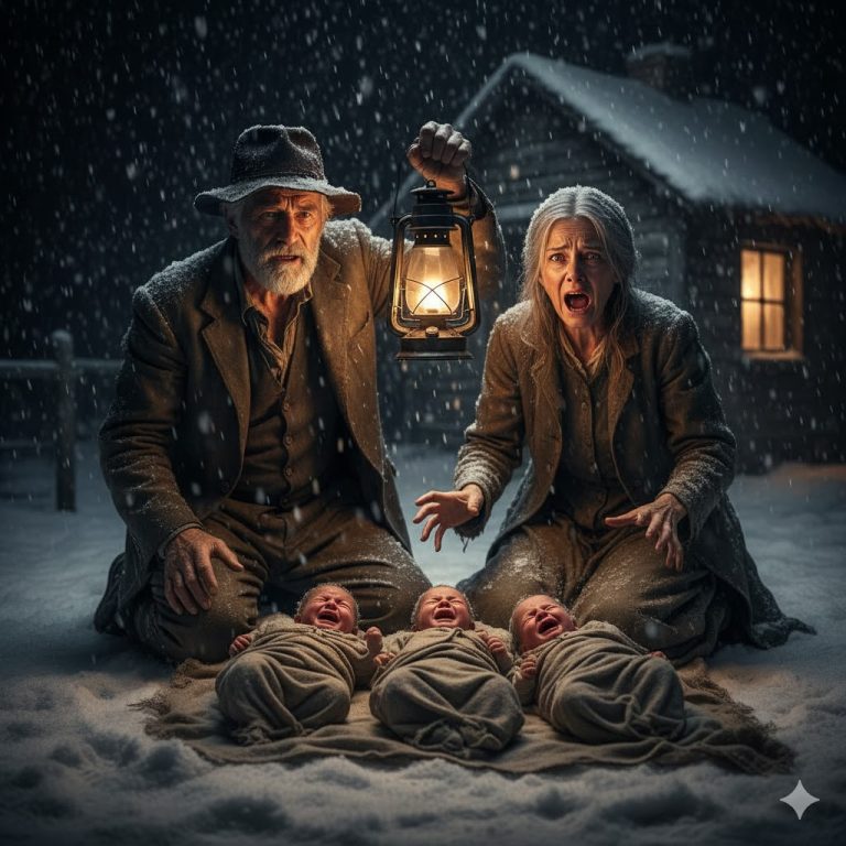 Una pobre pareja de granjeros que no podía tener hijos encontró a tres recién nacidos en la nieve una noche de invierno. Los acogieron, y dos décadas después, el mundo aprendió lo que significa la verdadera familia…