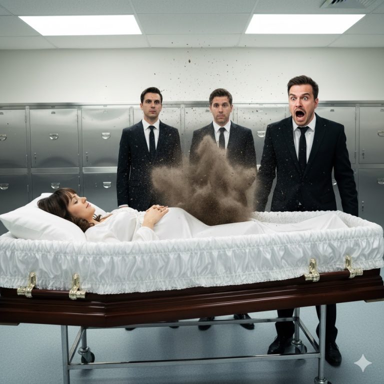 Mientras incineraban a su esposa embarazada, el esposo abrió el ataúd para darle un último vistazo, y vio que el vientre de ella se movía. Inmediatamente detuvo el proceso. Cuando llegaron los médicos y la policía, lo que descubrieron dejó a todos en shock…