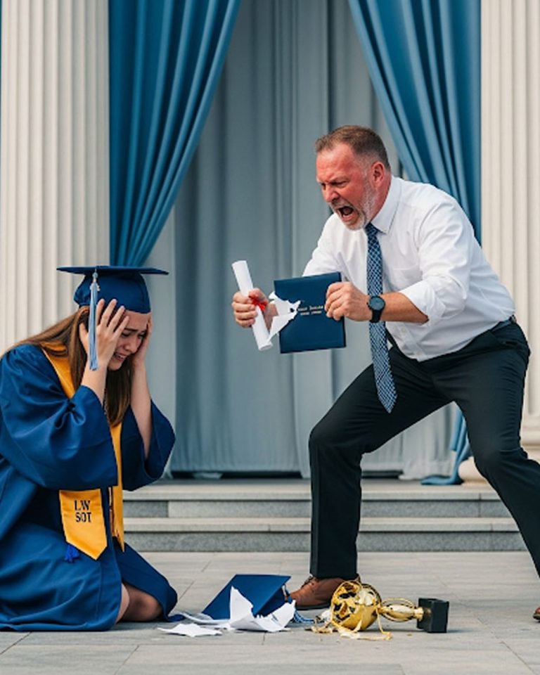 En la Graduación Papá Rompió Mi Título y Me Estrelló el Trofeo en la Cabeza Diciendo: