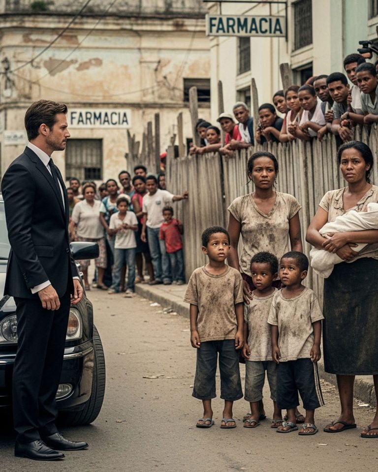 Un multimillonario vio a su exnovia —a quien había dejado hace seis años— mientras esperaba un Uber con tres niños que se parecían mucho a él. Él no sabía… que en realidad eran los hijos de Julián Castañeda.